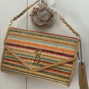 Steve Madden multicolor straw Crossbody